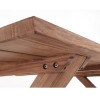Teak Plankebord m/krydsben - 90x200 cm