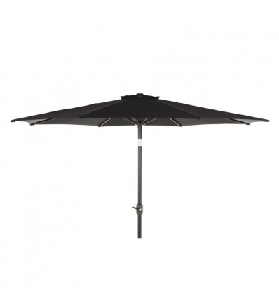 Alu parasol m/tilt - Ø 3 meter - Sort