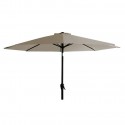 Alu parasol m/tilt - Ø 3 meter - Taupe