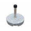 Parasolfod m/hjul - 35 kg - Grå Granit