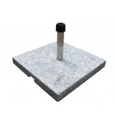 Parasolfod m/hjul - 60 kg - Grå granit