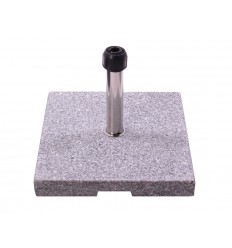 Parasolfod m/hjul - 45 kg - Grå granit